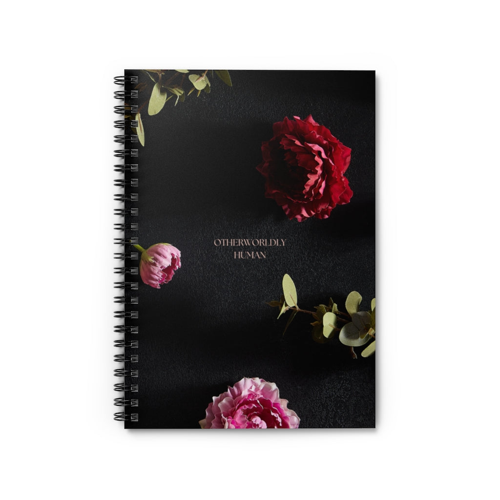 Pink and Red Roses Otherworldly Human Spiral Notebook