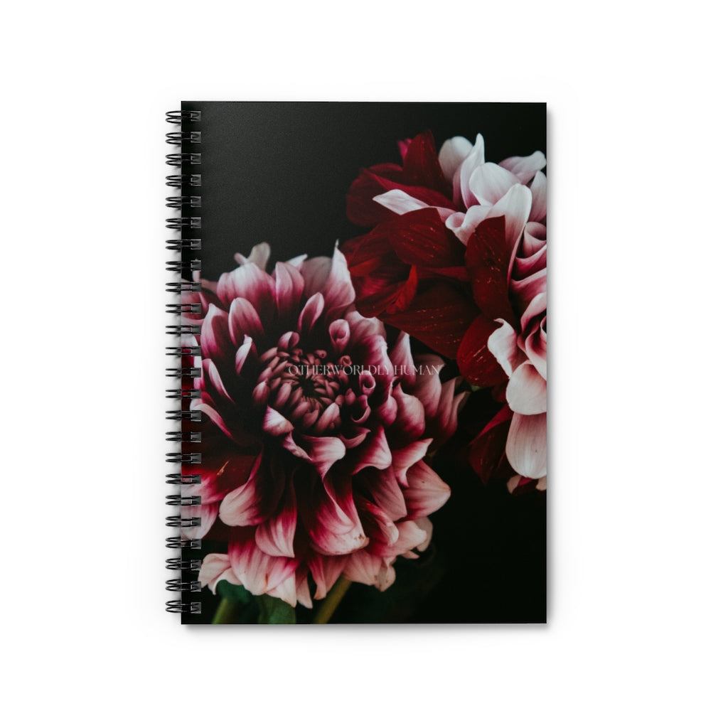 Moody Floral Otherworldly Human Spiral Notebook