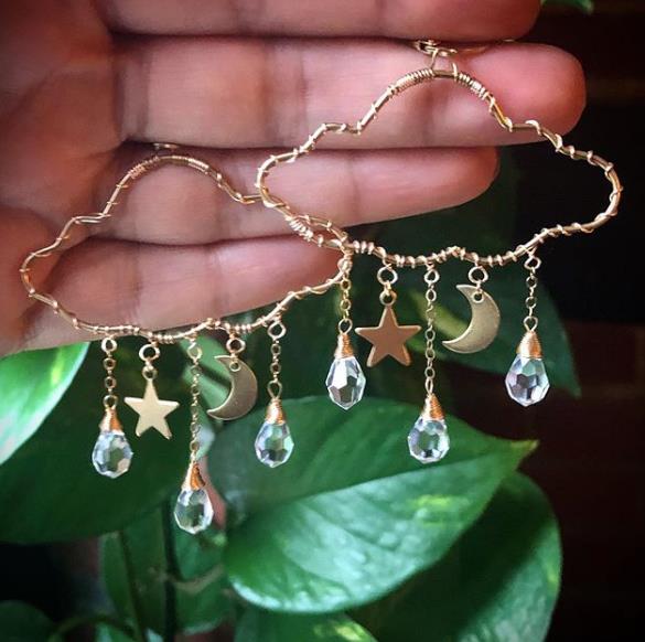 Cloud Drop Earrings